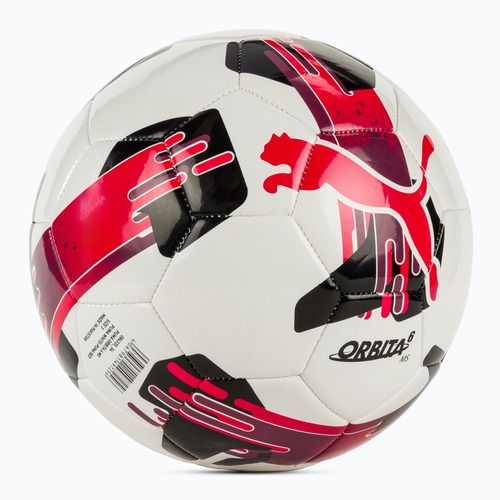 Футболна топка Puma Orbita 6 MS puma white/puma red размер 3