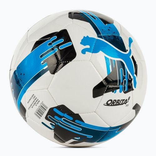 Футболна топка Puma Orbita 6 MS puma white/ignite blue размер 3