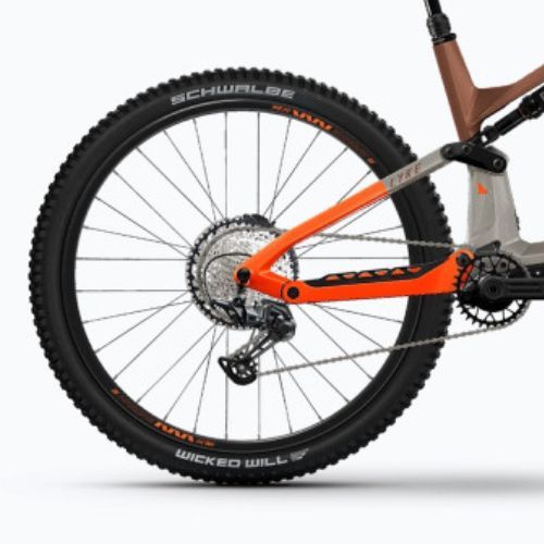 Електрически велосипед Haibike Lyke CF 10 430Wh leather/orange gloss