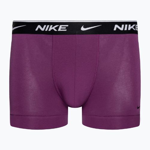 Мъжки боксерки Nike Everyday Cotton Stretch Trunk 3 чифта green/violet/blue