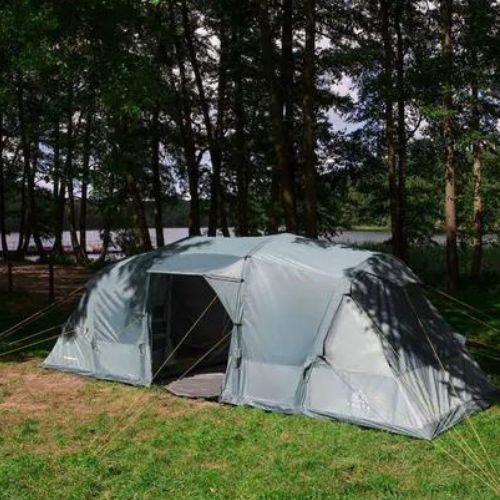 Надуваема палатка за къмпинг за 6 души KADVA AIRcamp 6.33 зелена