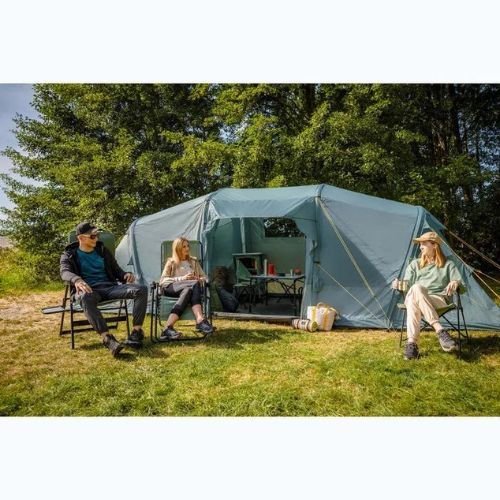 Надуваема палатка за къмпинг за 8 души KADVA AIRcamp 8.44 зелена