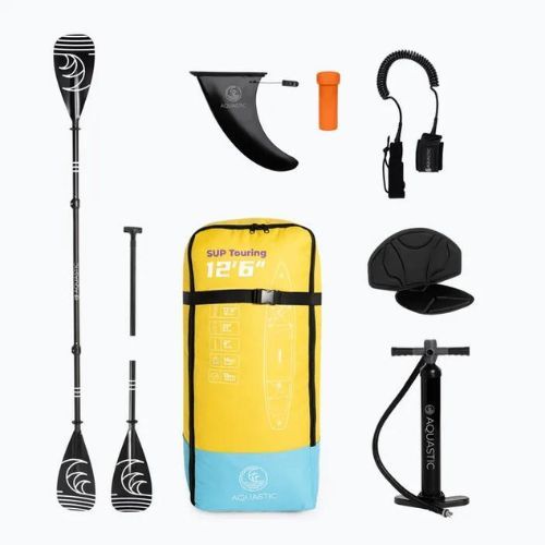 Дъска SUP AQUASTIC Touring 12'6" жълт