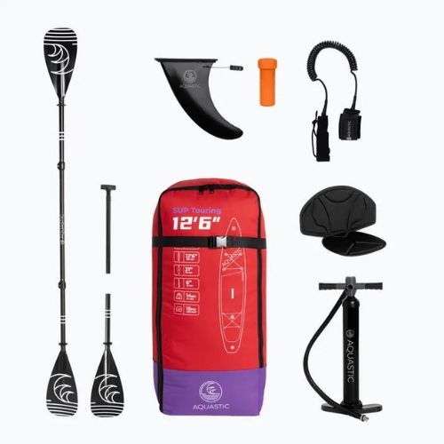 Дъска SUP AQUASTIC Touring 12'6" 2024 червен