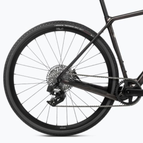 Гравел велосипед Orbea Terra M41e Team 1X 2024 cosmic carbon view/metallic olive green