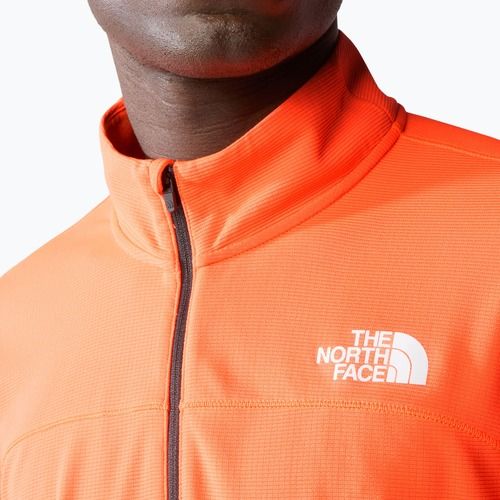 Мъжки суитшърт за бягане The North Face Sunriser 1/4 Zip vivid flame