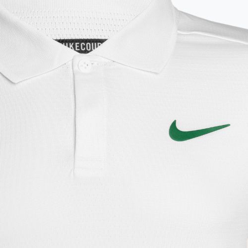 Мъжка поло тениска Nike Court Dri-Fit Advantage Polo White/malchite