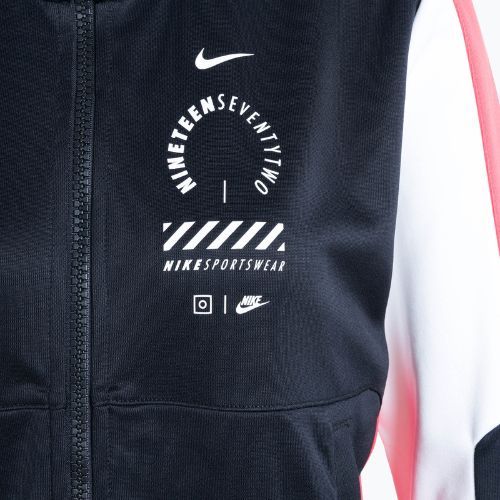 Дамски суитшърт Nike Sportswear Tracksuit Top black/light crimson/white