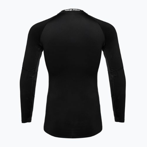 Мъжка блуза за тренировка с дълъг ръкав Nike Pro Dri-Fit Tight Fitness black/white