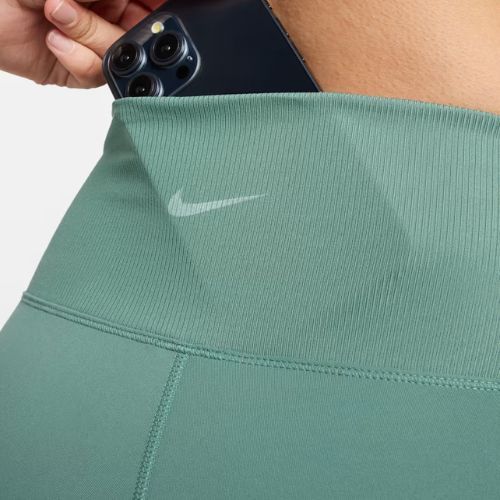 Дамски къси панталони Nike One Rib High-Waisted 5" Biker bicoastal/white