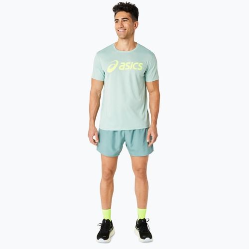 Мъжка тениска за бягане ASICS Core Top light celadon/safety yellow