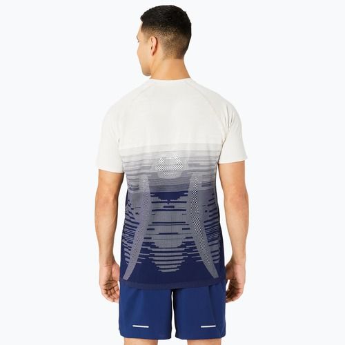 Мъжка тениска за бягане ASICS Seamless birch/blue expanse