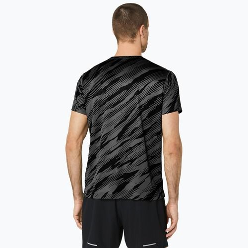Мъжка тениска за бягане ASICS All Over Print Top graphite grey/performance black