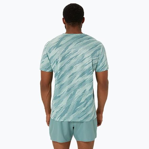 Мъжка тениска за бягане ASICS All Over Print Top light celadon/celadon