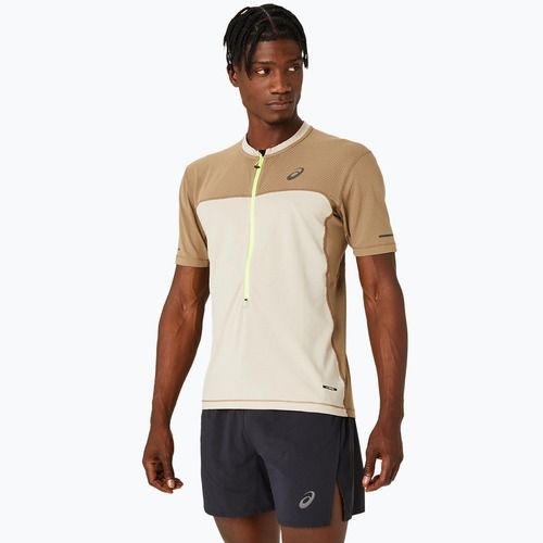 Мъжка тениска за бягане ASICS Fujitrail feather grey/perperper