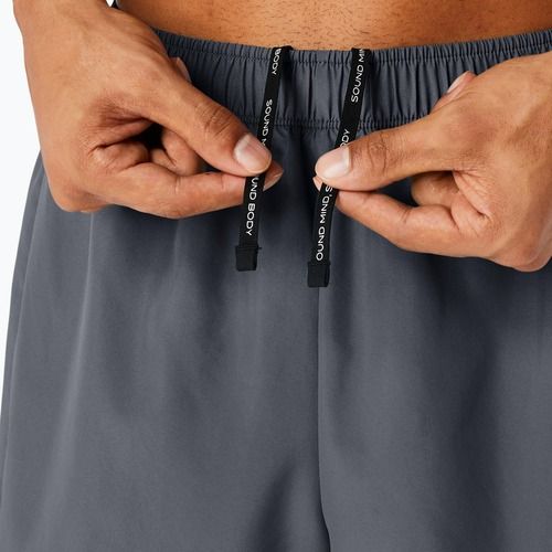 Мъжки шорти за бягане ASICS Icon performance carrier grey / safety yellow