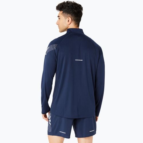 Мъжка блуза с дълъг ръкав за бягане ASICS Icon 1/2 Zip performance blue expanse