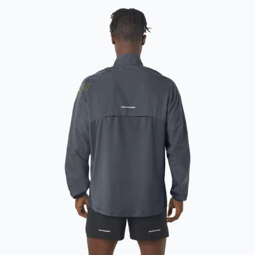 Мъжко яке за бягане ASICS Icon carrier grey / safety yellow
