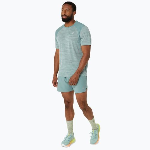 Мъжка тениска за бягане ASICS Road Top light celadon/celadon