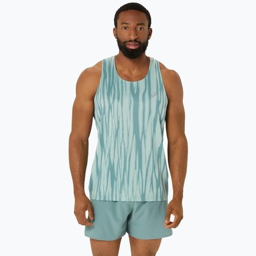 Мъжки потник за бягане ASICS Road All Over Print Singlet light celadon/celadon