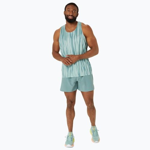 Мъжки потник за бягане ASICS Road All Over Print Singlet light celadon/celadon