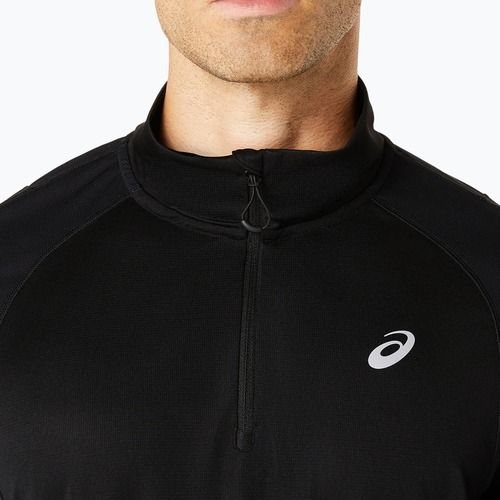 Мъжка блуза с дълъг ръкав ASICS Road Lite-Show 1/2 Zip performance black