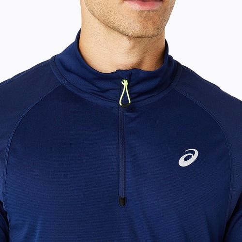 Мъжка блуза с дълъг ръкав за бягане ASICS Road Lite-Show 1/2 Zip blue expense