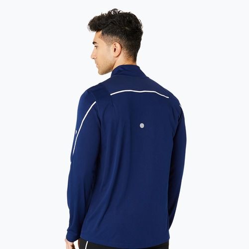Мъжка блуза с дълъг ръкав за бягане ASICS Road Lite-Show 1/2 Zip blue expense