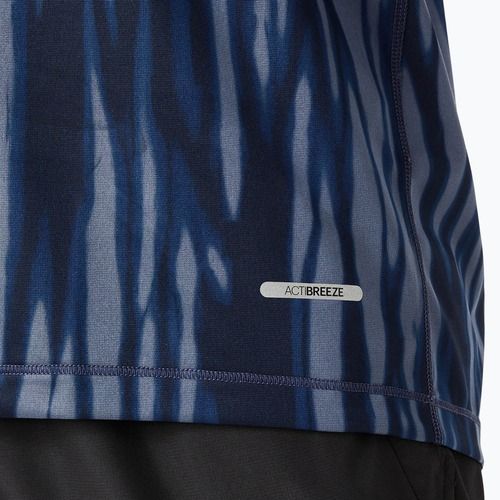 Мъжка блуза с дълъг ръкав ASICS Road All Over Print blue expanse/midnight