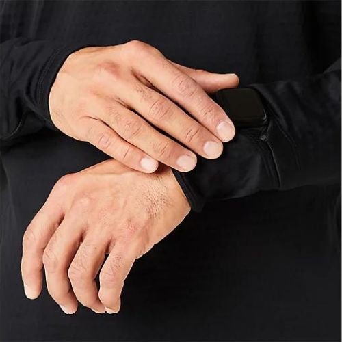 Мъжки суитшърт за бягане ASICS Road Winter 1/2 Zip Mid Layer performance black