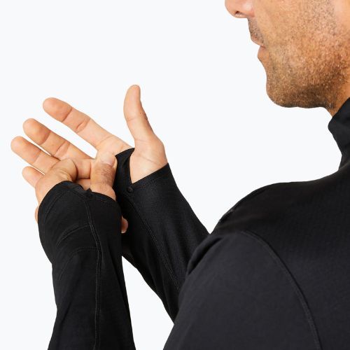 Мъжки суитшърт за бягане ASICS Road Winter 1/2 Zip Mid Layer performance black