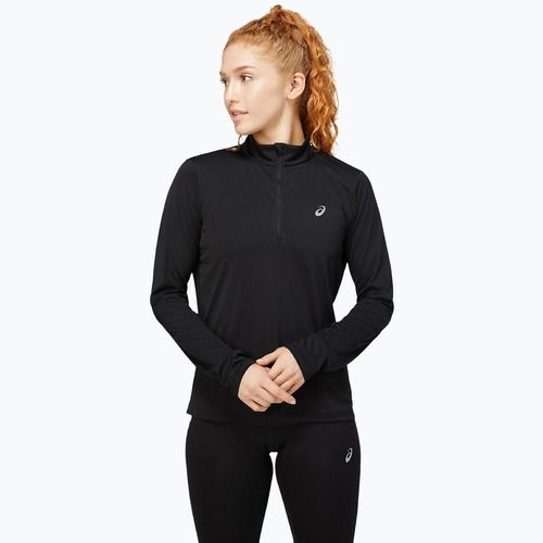 Дамска блуза с дълъг ръкав за бягане ASICS Core 1/2 Zip Top performance black