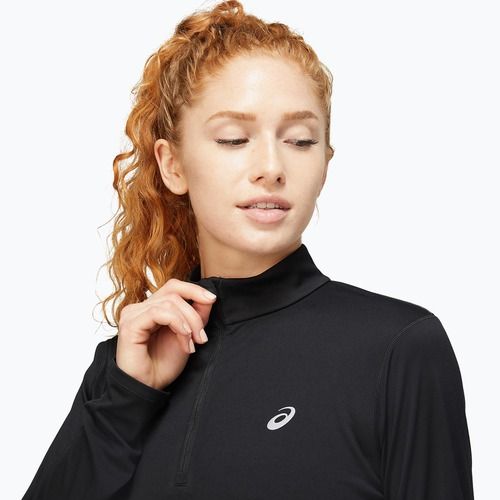 Дамска блуза с дълъг ръкав за бягане ASICS Core 1/2 Zip Top performance black