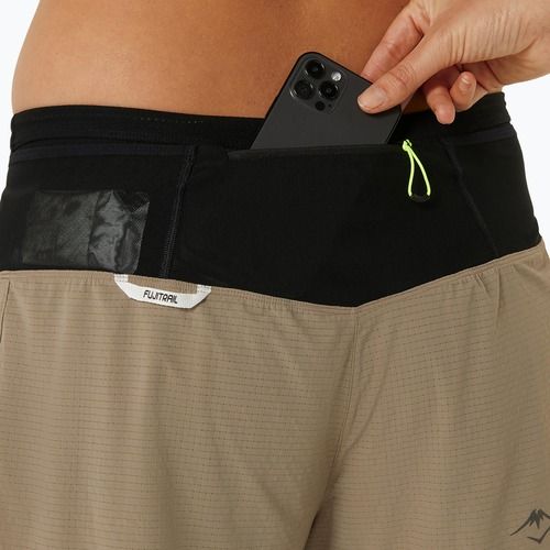 Дамски шорти за бягане ASICS Fujitrail 2-N-1 pepper / performance black