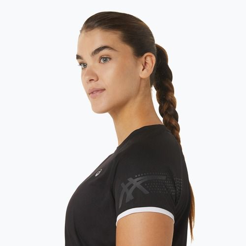 Дамска тениска за бягане ASICS Icon top preformance black