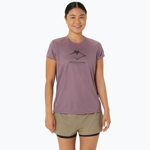 Дамска тениска за бягане ASICS Fujitrail Logo dusty mauve