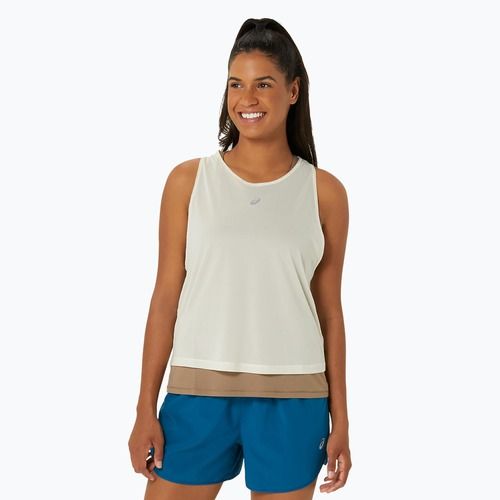 Дамски потник за бягане ASICS Nagino Run Tank oatmeal/perperper