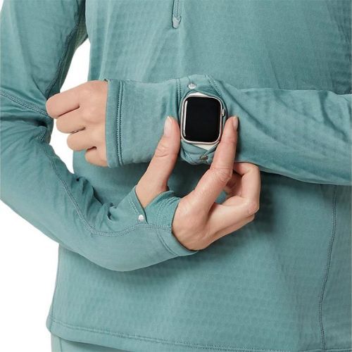 Дамски суитшърт за бягане ASICS Road Winter 1/2 Zip Mid Layer celadon