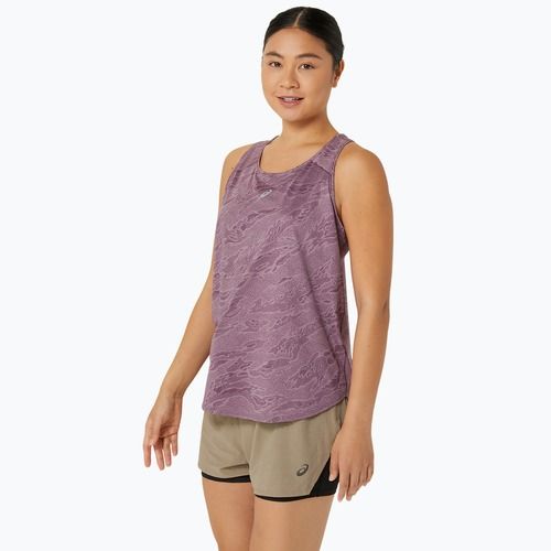 Дамски потник за бягане ASICS Road All Over Print Tank dusty mauve