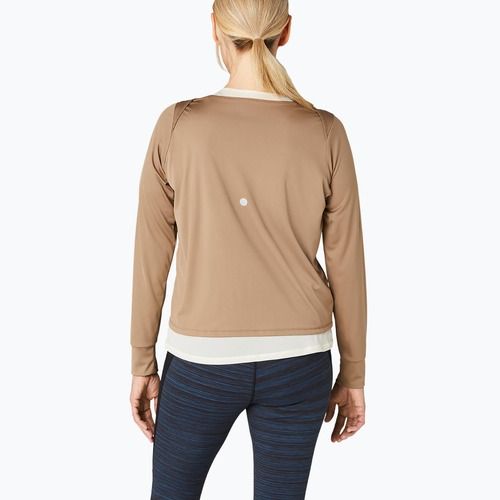 Дамска блуза с дълъг ръкав + потник за бягане ASICS Nagino Run pepper/oatmeal