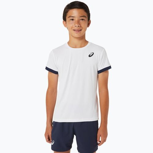 Детска тениска ASICS Tennis Top brilliant white/midnight