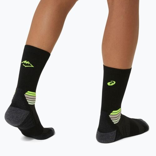 Чорапи за бягане ASICS Fujitrail Run Crew performance black/sefety yellow