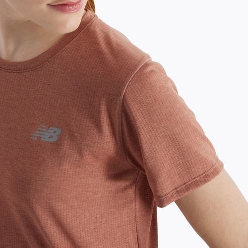 Дамска тениска New Balance Athletics sparrow heather