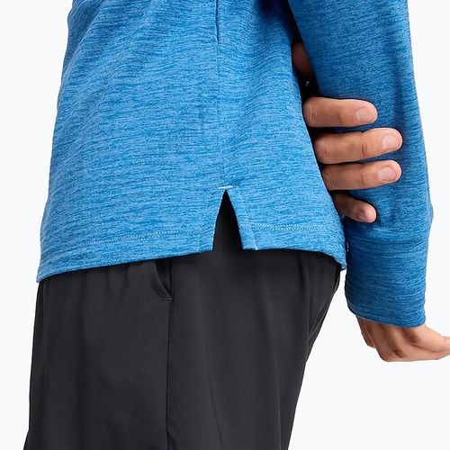 Мъжка блуза с дълъг ръкав за бягане New Balance Athletics Heat Grid 1/2 Zip heron blue