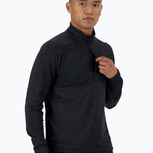 Мъжка блуза с дълъг ръкав за бягане New Balance Athletics Heat Grid 1/2 Zip black