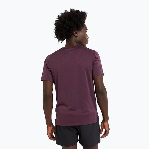 Мъжка тениска New Balance Athletics Run plum brown