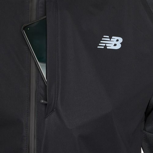 Мъжко яке за бягане New Balance Seasonal Premium Print black