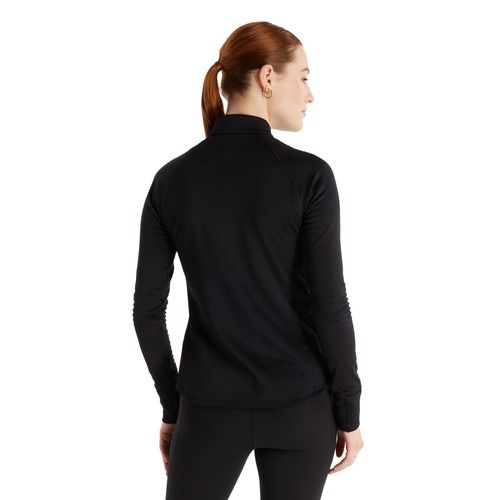 Дамска блуза с дълъг ръкав за бягане New Balance Athletics Heat Grid 1/2 Zip black