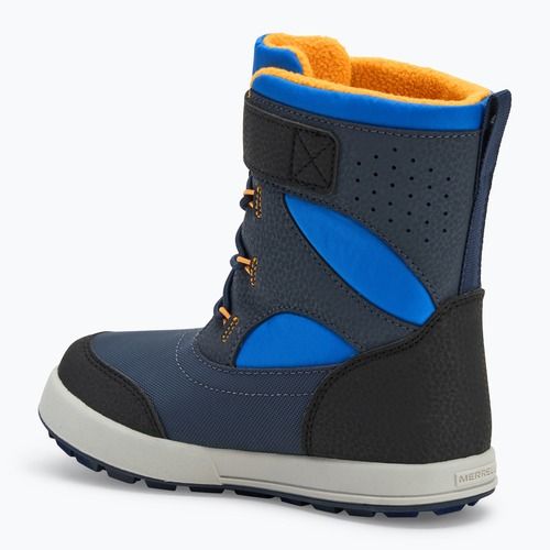 Детски ботуши за сняг Merrell Snow Storm 3.0 Wtrpf blue/black/orange