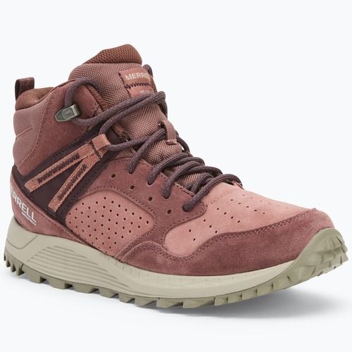 Дамски туристически обувки Merrell Wildwood Mid Ltr Wp marron/burlwood